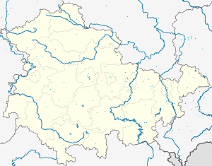 Karta över Jena med taggar för varje stödjare