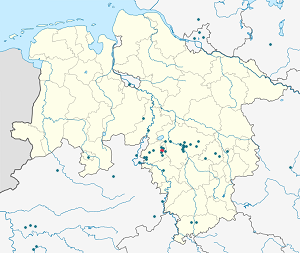Mapa mesta Bad Nenndorf so značkami pre jednotlivých podporovateľov