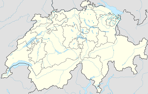 Karte von Schweiz mit Markierungen für die einzelnen Unterstützenden