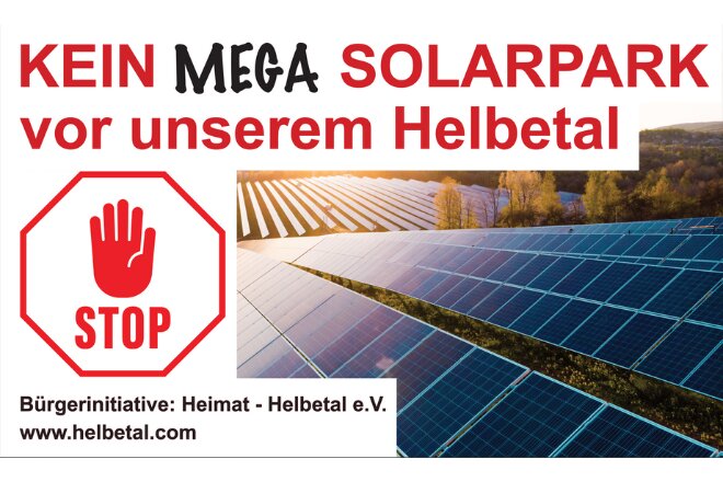 Kein Mega Solarpark Vor Unserem Helbetal Online Petition