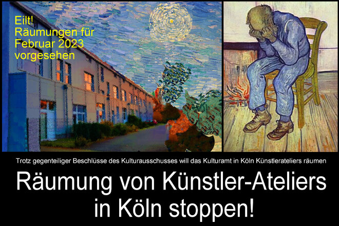 R Umung Von K Nstler Ateliers In K Ln Stoppen Online Petition