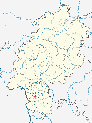 Karte von Darmstadt mit Markierungen für die einzelnen Unterstützenden