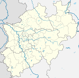 Mapa de Distrito de Borken con etiquetas para cada partidario.