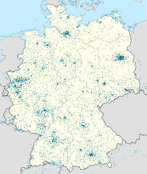 Karte von Sachsen mit Markierungen für die einzelnen Unterstützenden