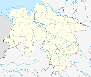 Kaart van Hildesheim met markeringen voor elke ondertekenaar
