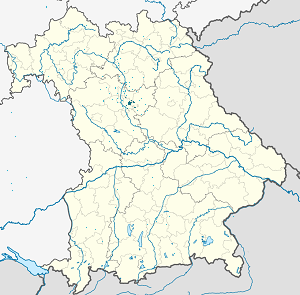 Harta e Mittelfranken me shenja për mbështetësit individual 