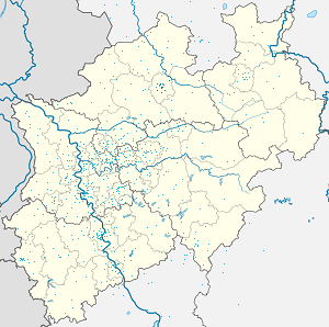 Zemljevid Münster z oznakami za vsakega navijača
