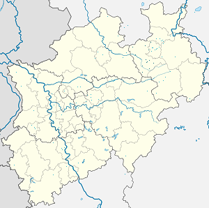Mapa de Distrito de Gütersloh con etiquetas para cada partidario.