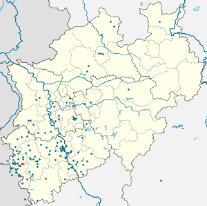 Karte von Stolberg mit Markierungen für die einzelnen Unterstützenden