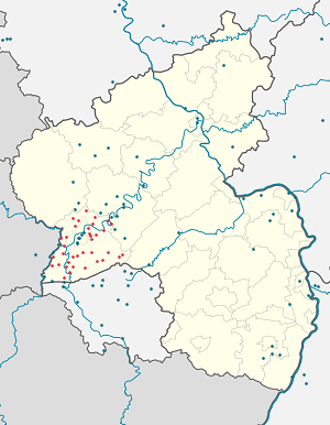 Mapa de Trier-Saarburg com marcações de cada apoiante