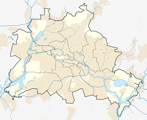 Mapa de Marzahn-Hellersdorf com marcações de cada apoiante