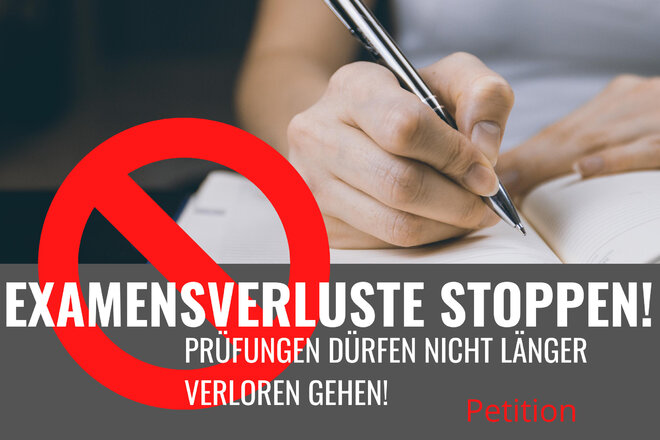 Examensverluste Stoppen Prufungen Durfen Nicht Langer Verloren Gehen Online Petition