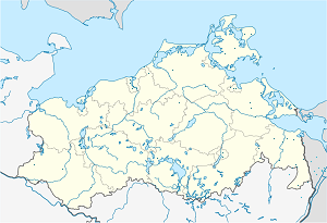 Mappa di Meclemburgo-Pomerania Anteriore con ogni sostenitore 