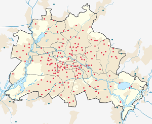 Карта Берлин с тегами для каждого сторонника