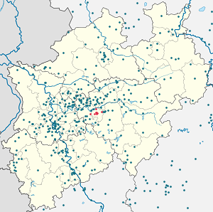 Karte von Hagen mit Markierungen für die einzelnen Unterstützenden