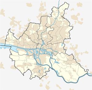 Carte de Hambourg avec des marqueurs pour chaque supporter