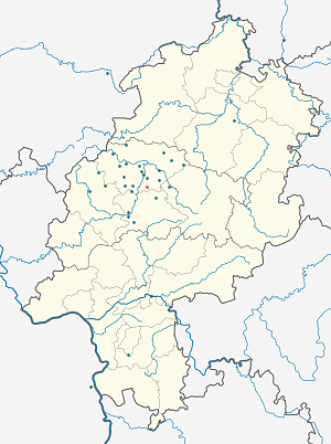 Mapa mesta Ebsdorfergrund so značkami pre jednotlivých podporovateľov