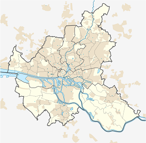 Kaart van Hamburg-Altona met markeringen voor elke ondertekenaar