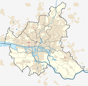 Karte von Hamburg mit Markierungen für die einzelnen Unterstützenden