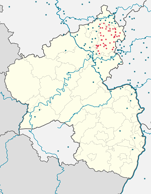 Kaart Westerwaldkreis iga toetaja sildiga