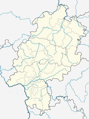 Kaart van Rüsselsheim am Main met markeringen voor elke ondertekenaar