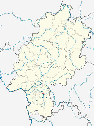 Karta över Eppertshausen med taggar för varje stödjare