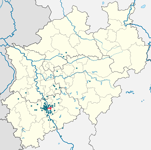 Map of Kalk with markings for the individual supporters