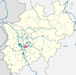Karta mjesta Solingen s oznakama za svakog pristalicu