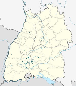 Karte von Rottweil mit Markierungen für die einzelnen Unterstützenden