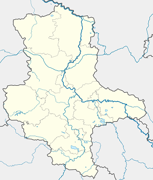 Карта на Goethestadt Bad Lauchstädt с маркери за всеки поддръжник