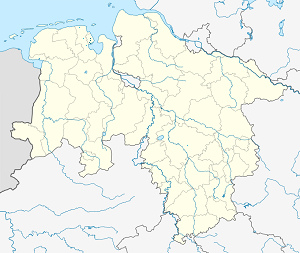 Harta lui Wilhelmshaven cu marcatori pentru fiecare suporter
