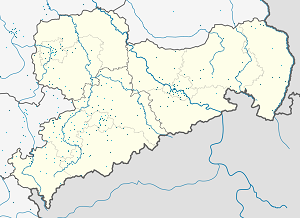 Karta över Crimmitschau med taggar för varje stödjare