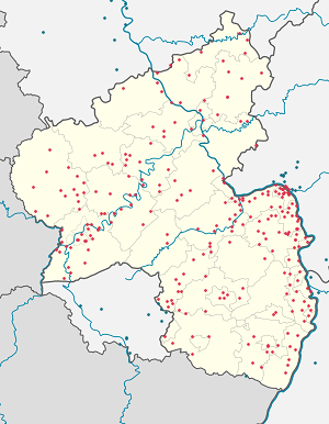 Mappa di Renania-Palatinato con ogni sostenitore 