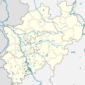Karte von Buschhoven mit Markierungen für die einzelnen Unterstützenden