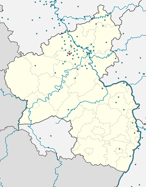 Mapa mesta Kottenheim so značkami pre jednotlivých podporovateľov