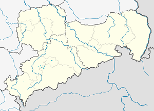 Karte von Lugau (Erzgebirge) mit Markierungen für die einzelnen Unterstützenden