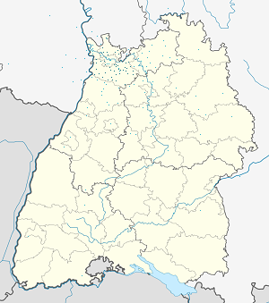Mappa di Circondario del Reno-Neckar con ogni sostenitore 