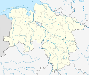 Harta lui Districtul Celle cu marcatori pentru fiecare suporter