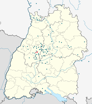 Latvijas karte Neubulach ar atzīmēm katram atbalstītājam 