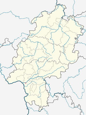 Карта на Rüsselsheim am Main с маркери за всеки поддръжник