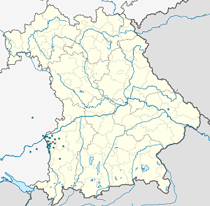 Mapa de Weißenhorn com marcações de cada apoiante