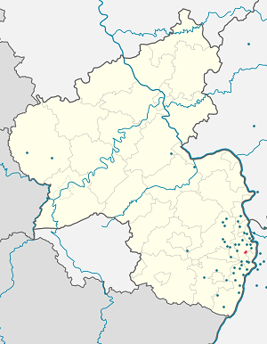 Mapa mesta Schifferstadt so značkami pre jednotlivých podporovateľov