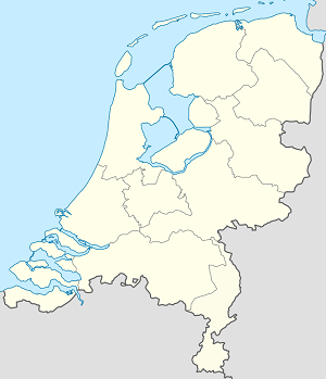 Mapa města Haag se značkami pro každého podporovatele 