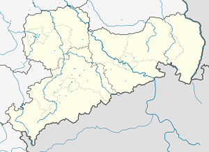 Frankenberg/Sachsen žemėlapis su individualių rėmėjų žymėjimais