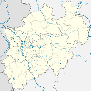 Harta e Sonsbeck me shenja për mbështetësit individual 