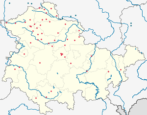 Mapa mesta Durínsko so značkami pre jednotlivých podporovateľov