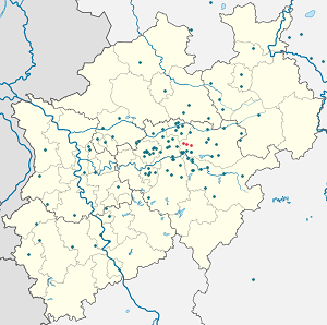 Mapa města Werl se značkami pro každého podporovatele 