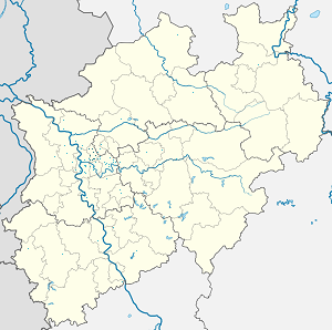 Mapa města Oberhausen se značkami pro každého podporovatele 