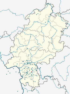 Mappa di Dieburg con ogni sostenitore 