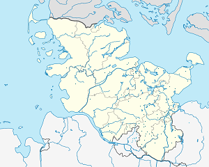 Harta e Schleswig-Holstein me shenja për mbështetësit individual 